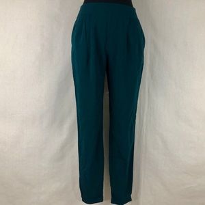 F21 teal jogger dress pants